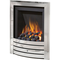 Be Modern / Be Modern Flare Slimline Manual Control Gas Fire 16" Inlet - Chrome Fascia