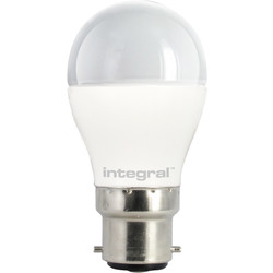 Integral LED / Integral LED Ball Frosted Dimmable Lamp 6.2W BC (B22d) 470lm