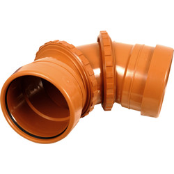 Aquaflow Adjustable Bend 110mm 0-90° - 45647 - from Toolstation