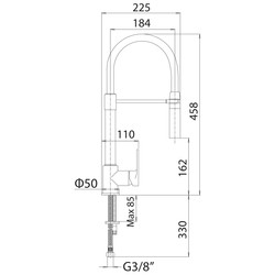 Franke Merano Pull Out Mono Mixer Kitchen Tap