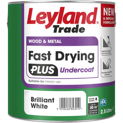 Leyland Fast Drying Plus Water Based Undercoat White 2.5L