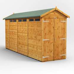 Power / Power Apex Security Shed 14' x 4' - Double Doors