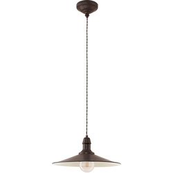 Eglo / Eglo Stockbury Single Pendant Light Antique Brown