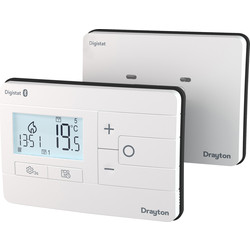 Drayton / Drayton Digistat Programmable Room Thermostat Dual Channel