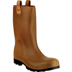 Dunlop / Dunlop Purofort Rig Air C462743FL Safety Wellington Brown Size 6