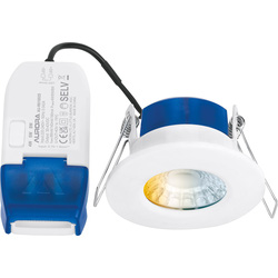 Aurora R6 4W-8W Wattage and CCT Switchable Fire Rated IP65 Downlight Dimmable 4/6/8W 680lm Flat CCT