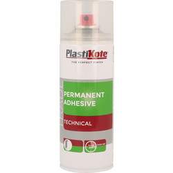 Plastikote Plastikote Permanent Adhesive 400ml Clear - 46723 - from Toolstation