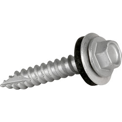 Forgefix / TechFast Sheet To Timber Hex/Washer Roof Screw 6.3 x 45mm