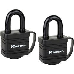 Master Lock Weather Tough Laminated Steel Padlock 40 x 9 x 29mm