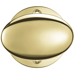 Lockworks / Lockworks Oval Mortice Knob Polished Brass