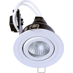 Spa Lighting SPA Adjustable Downlight GU10 35W IP65 White - 47362 - from Toolstation