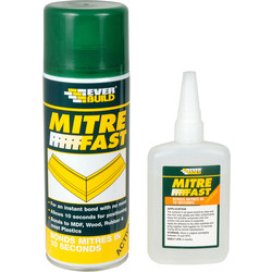 Everbuild Mitre Adhesive Kit 50g + 200ml - 47409 - from Toolstation