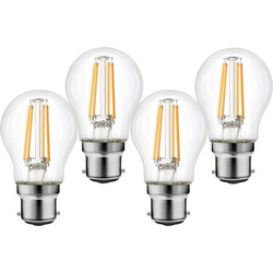 Wessex Electrical Wessex LED Filament Dimmable Mini Globe Bulb Lamp 3.4W BC  470lm - 47628 - from Toolstation
