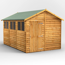 Power / Power Overlap Apex Shed 12' x 8'