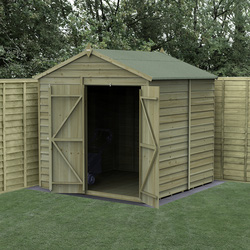 Forest / 4LIFE Apex Shed 7 x 7 - Double Door, No Window