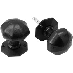 Old Hill Ironworks Old Hill Ironworks Mortice Knob Set (Unsprung) 56mm Octagonal - 47785 - from Toolstation