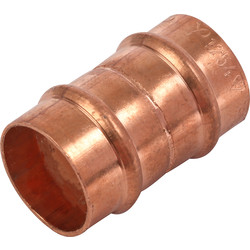 COPPER YORKSHIRE REDUCER 28MM x 15MM SOLDER FIT STRAIGHT CONNECTOR