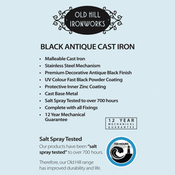 Old Hill Ironworks Curly Tail Casement Stay