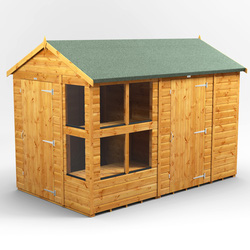 Power Apex Potting Shed Combi including 6ft Side Store 10' x 6'