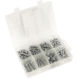 Silverline Machine Slotted Screw & Nut Pack Pan Head  - 47904 - from Toolstation