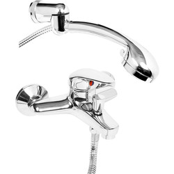 Unbranded / Barra Wall Mounted Bath Shower Mixer Tap 
