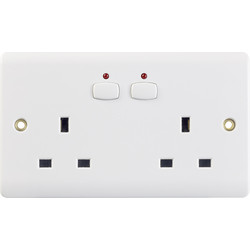 Energenie Energenie MiHome Smart 2 Gang Power Socket 13A White - 48087 - from Toolstation