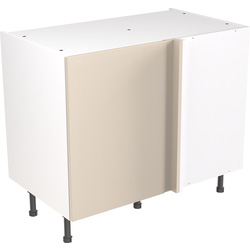 Kitchen Kit / Kitchen Kit Flatpack Slab Kitchen Cabinet Base Blind Corner Unit Ultra Matt Cashmere 1000mm