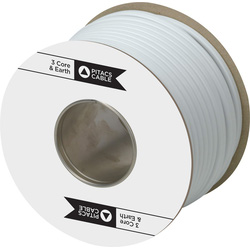 Pitacs Telephone Cable CCA 3 Pair x 100m White, Drum