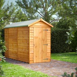 Power Overlap Apex Shed 10' x 4' No Windows