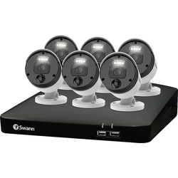 Swann Security / Swann Smart Security 4k (Upscaled) CCTV System: 8 Channel 2TB HDD NVR, 6 x Enforcer Camera 
