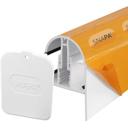 Snapa / Snapa White PVC Gable Bar for Axiome Sheets 2500mm