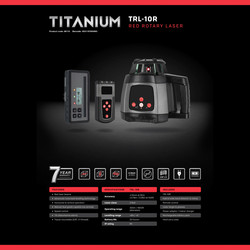 General Titanium Rotary Laser Kit