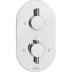 Deva / Deva Newton Thermostatic One Outlet Concealed Shower Valve 