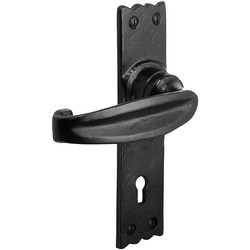 Old Hill Ironworks Old Hill Ironworks Charlbury Suite Door Handles 158mm x 38mm Lock - 49117 - from Toolstation