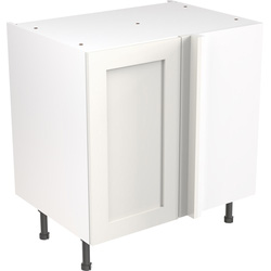 Kitchen Kit Flatpack Shaker Kitchen Cabinet Base Blind Corner Unit Ultra Matt White 800mm