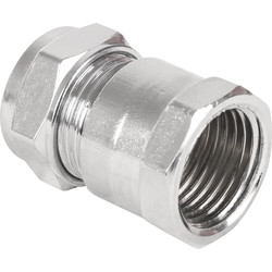 Made4Trade Made4Trade Compression Coupler Female Chrome Plated 15mm x 1/2" - 49607 - from Toolstation