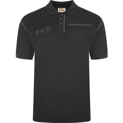 JCB Trade Work Polo Shirt Black Large