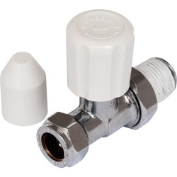 Unbranded Inline Radiator Valve CP 10mm - 49792 - from Toolstation