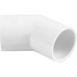 Aquaflow Solvent Weld Overflow Bend 21.5mm 135° White - 49804 - from Toolstation