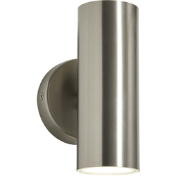 Zinc Leto Integrated LED Stainless Steel Up & Down Light IP44 2 x 4W 560lm