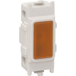 White / Grid Neon Indicator Lamp Orange
