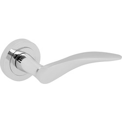 Clove Lever on Rose Door Handles Polished - 50195 - from Toolstation