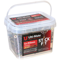 Ulti-Mate Stick-Fit Woodscrews Tub 5.0 x 90mm