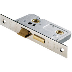 Eurospec Eurospec Bathroom Lock 2.5" Polished Nickel - 50241 - from Toolstation
