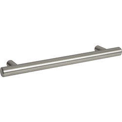 Bar Pull Handle 256mm Brushed Nickel - 50275 - from Toolstation