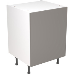 Kitchen Kit / Kitchen Kit Ready Made Slab Kitchen Cabinet Base Unit Ultra Matt Dust Grey 600mm