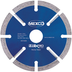 Mexco Premium Mortar & Brick Raking Diamond Blade 115mm x 6mm