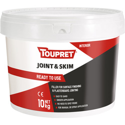 Toupret Toupret Ready Mixed Joint, Skim & Fill 10kg - 50566 - from Toolstation