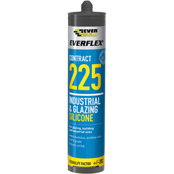 Everbuild Glazing Silicone 295ml White - 50603 - from Toolstation