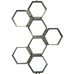 Aeon Honeycomb Designer Radiator 1120 x 785mm Btu 1554 Brushed Stainless Steel